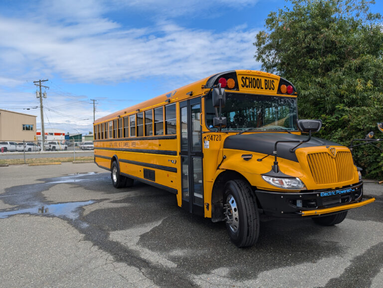 New fully-electric school bus will take over Campbell River – Sayward route