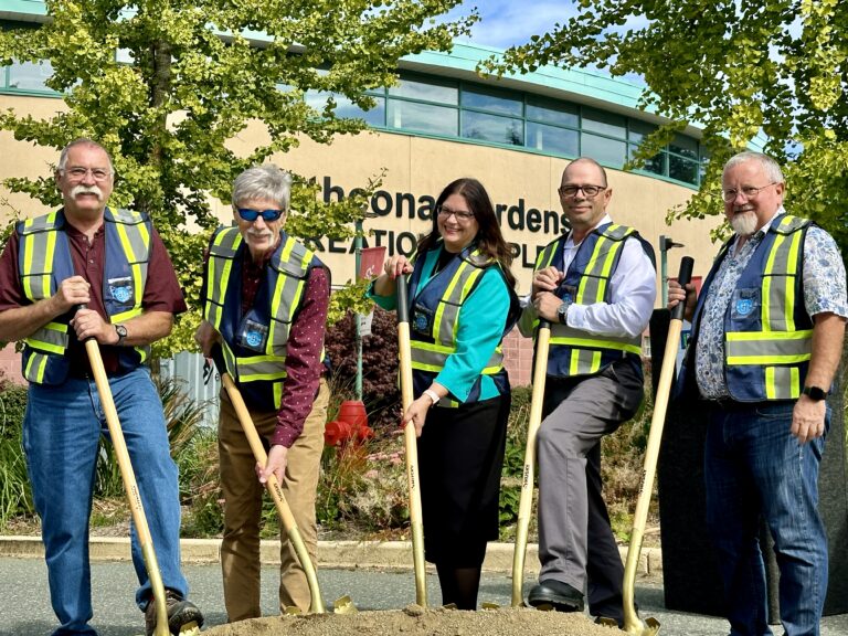 New pool construction underway, official ground-breaking held Tuesday