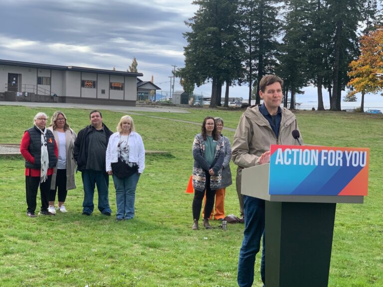 NDP leader visits Campbell River to announce new Cedar Elementary School