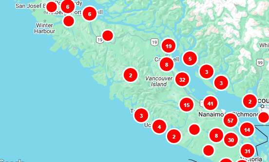 UPDATE: Over 67,000 Island customers still without power, says BC Hydro