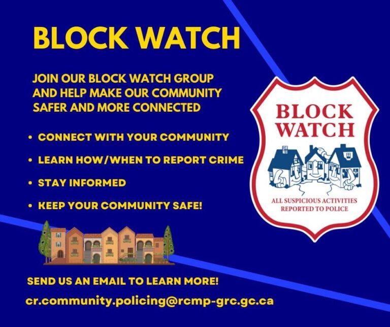 Block Watch crime prevention program looking for members